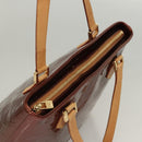 LOUIS VUITTON Monogram Vernis Houston Hand Bag Bronze M91122 LV Auth hk2663-6