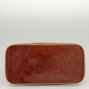 LOUIS VUITTON Monogram Vernis Houston Hand Bag Bronze M91122 LV Auth hk2663-5