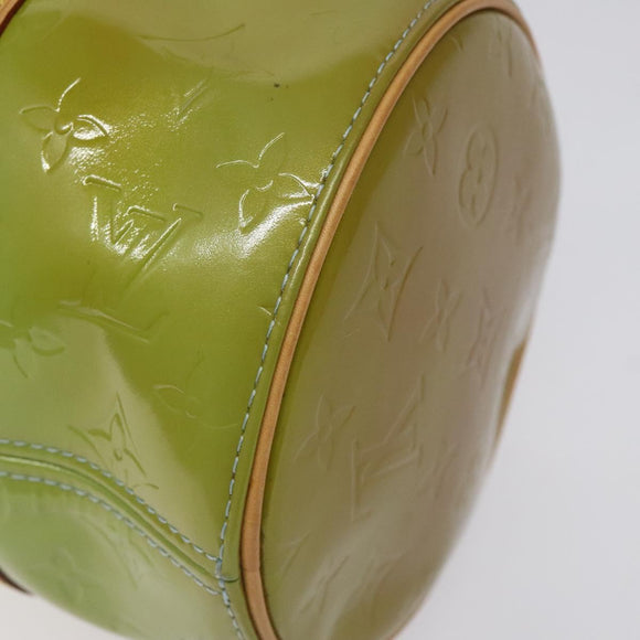 LOUIS VUITTON Monogram Vernis Bedford Hand Bag Baby Blue M91007 LV Auth hk2664