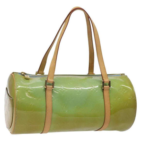 LOUIS VUITTON Monogram Vernis Bedford Hand Bag Baby Blue M91007 LV Auth hk2664