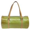 LOUIS VUITTON Monogram Vernis Bedford Hand Bag Baby Blue M91007 LV Auth hk2664-2