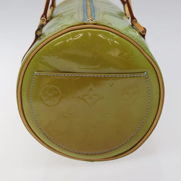 LOUIS VUITTON Monogram Vernis Bedford Hand Bag Baby Blue M91007 LV Auth hk2664