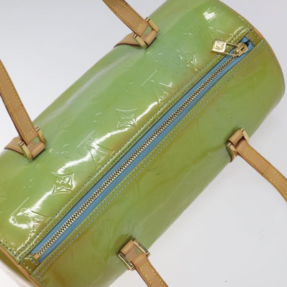 LOUIS VUITTON Monogram Vernis Bedford Hand Bag Baby Blue M91007 LV Auth hk2664