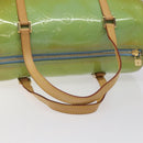 LOUIS VUITTON Monogram Vernis Bedford Hand Bag Baby Blue M91007 LV Auth hk2664-7