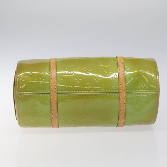 LOUIS VUITTON Monogram Vernis Bedford Hand Bag Baby Blue M91007 LV Auth hk2664