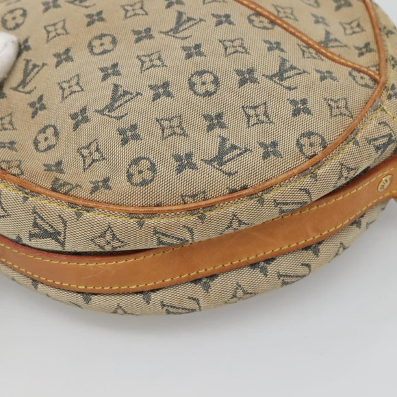 LOUIS VUITTON Monogram Mini Jeanne GM Shoulder Bag Blue M92000 LV Auth hk2688