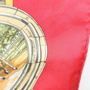 HERMES Carre 90 Scarf ""SANSSOUCY"" Silk Red Auth hk2695-13
