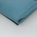 HERMES Shoulder Bag Leather Blue Auth hk2696-15