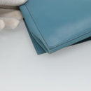 HERMES Shoulder Bag Leather Blue Auth hk2696-16