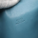 HERMES Shoulder Bag Leather Blue Auth hk2696-10