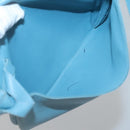 HERMES Shoulder Bag Leather Blue Auth hk2696-11