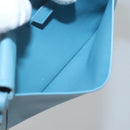 HERMES Shoulder Bag Leather Blue Auth hk2696-19