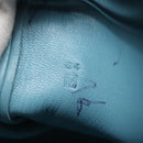 HERMES Shoulder Bag Leather Blue Auth hk2696-12