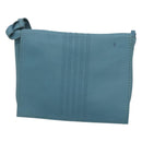 HERMES Shoulder Bag Leather Blue Auth hk2696-13