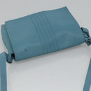 HERMES Shoulder Bag Leather Blue Auth hk2696-6
