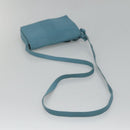 HERMES Shoulder Bag Leather Blue Auth hk2696-7