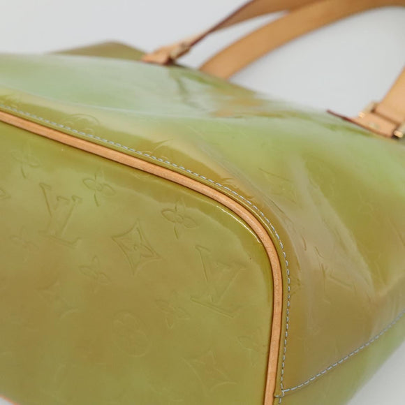 LOUIS VUITTON Monogram Vernis Houston Hand Bag Baby Blue M91005 LV Auth hk2703