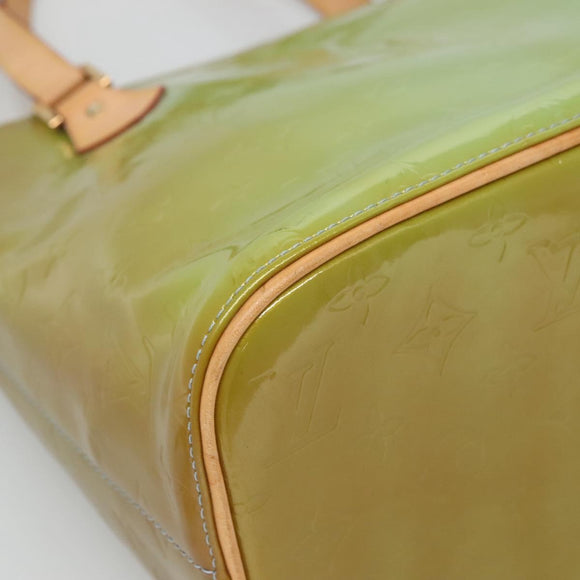 LOUIS VUITTON Monogram Vernis Houston Hand Bag Baby Blue M91005 LV Auth hk2703