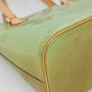 LOUIS VUITTON Monogram Vernis Houston Hand Bag Baby Blue M91005 LV Auth hk2703-16