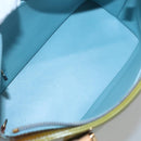 LOUIS VUITTON Monogram Vernis Houston Hand Bag Baby Blue M91005 LV Auth hk2703-11