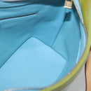 LOUIS VUITTON Monogram Vernis Houston Hand Bag Baby Blue M91005 LV Auth hk2703-18
