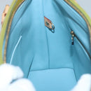 LOUIS VUITTON Monogram Vernis Houston Hand Bag Baby Blue M91005 LV Auth hk2703-19