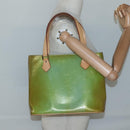 LOUIS VUITTON Monogram Vernis Houston Hand Bag Baby Blue M91005 LV Auth hk2703-21