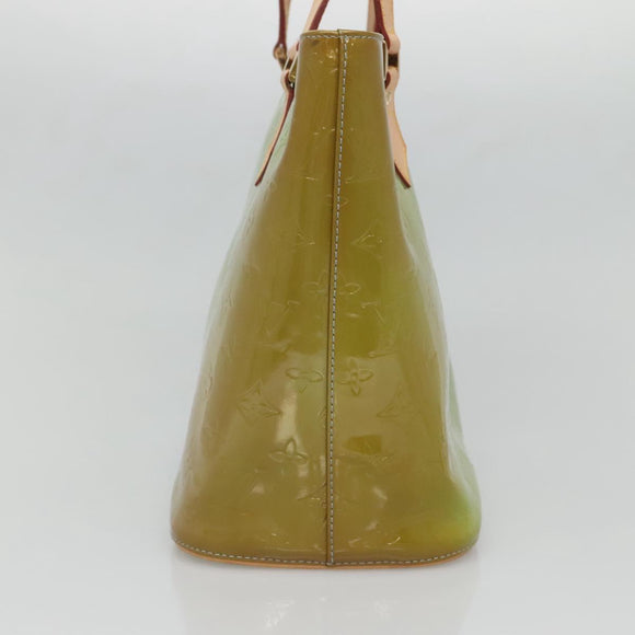 LOUIS VUITTON Monogram Vernis Houston Hand Bag Baby Blue M91005 LV Auth hk2703