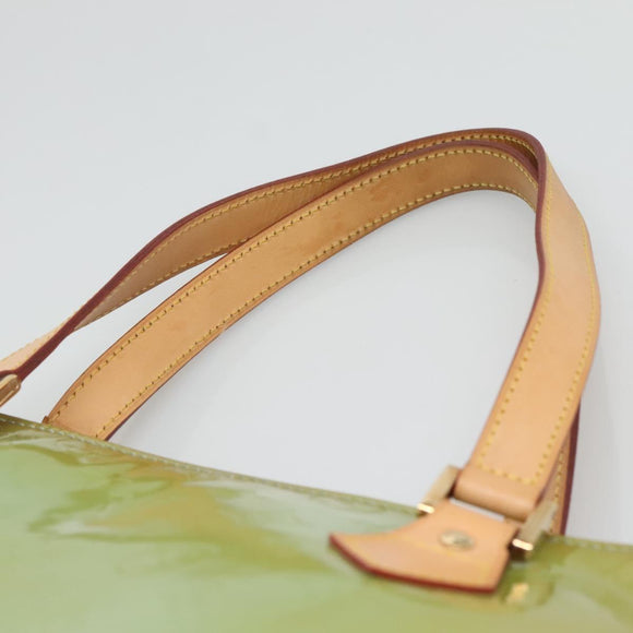 LOUIS VUITTON Monogram Vernis Houston Hand Bag Baby Blue M91005 LV Auth hk2703