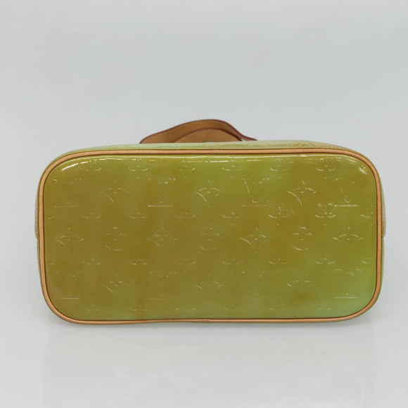 LOUIS VUITTON Monogram Vernis Houston Hand Bag Baby Blue M91005 LV Auth hk2703