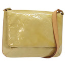 LOUIS VUITTON Monogram Vernis Thompson Street Bag Beige M91301 LV Auth hk2712-1