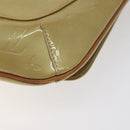 LOUIS VUITTON Monogram Vernis Thompson Street Bag Beige M91301 LV Auth hk2712-15