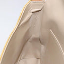 LOUIS VUITTON Monogram Vernis Thompson Street Bag Beige M91301 LV Auth hk2712-19