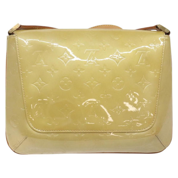 LOUIS VUITTON Monogram Vernis Thompson Street Bag Beige M91301 LV Auth hk2712