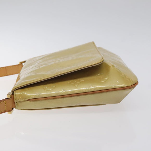 LOUIS VUITTON Monogram Vernis Thompson Street Bag Beige M91301 LV Auth hk2712