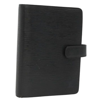 LOUIS VUITTON Epi Agenda MM Day Planner Cover Black R20042 LV Auth hk2714