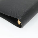 LOUIS VUITTON Epi Agenda MM Day Planner Cover Black R20042 LV Auth hk2714-16