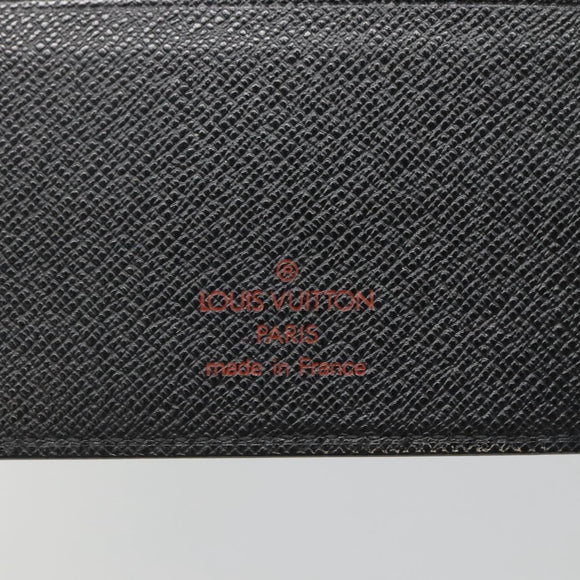LOUIS VUITTON Epi Agenda MM Day Planner Cover Black R20042 LV Auth hk2714