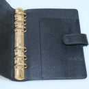 LOUIS VUITTON Epi Agenda MM Day Planner Cover Black R20042 LV Auth hk2714-20
