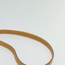 BURBERRY Nova Check Blue Label Shoulder Bag Canvas Brown Silver Auth hk2724-8