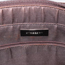 BURBERRY Nova Check Shoulder Bag Canvas Leather Beige Silver Auth hk2725-10