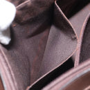 BURBERRY Nova Check Shoulder Bag Canvas Leather Beige Silver Auth hk2725-21