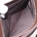 BURBERRY Nova Check Shoulder Bag Canvas Leather Beige Silver Auth hk2725-12