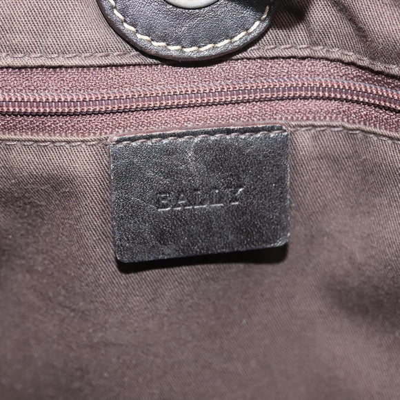 BALLY Tote Bag Canvas Brown Auth hk2728