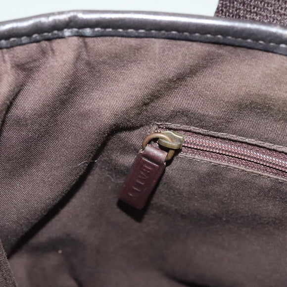 BALLY Tote Bag Canvas Brown Auth hk2728