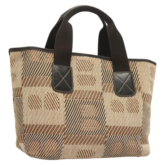 BALLY Tote Bag Canvas Brown Auth hk2728