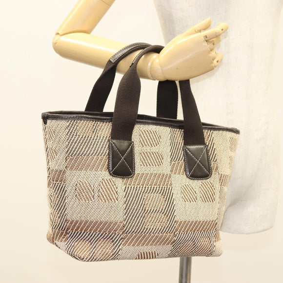 BALLY Tote Bag Canvas Brown Auth hk2728