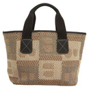 BALLY Tote Bag Canvas Brown Auth hk2728-2