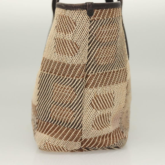 BALLY Tote Bag Canvas Brown Auth hk2728