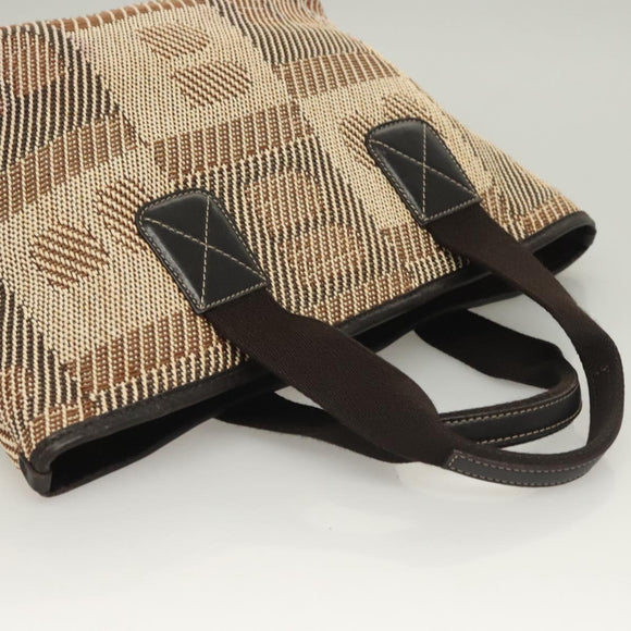 BALLY Tote Bag Canvas Brown Auth hk2728